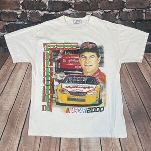 Vintage Terry Labonte Nascar T-Shirt Adult Size Large White Winston Cup 2000